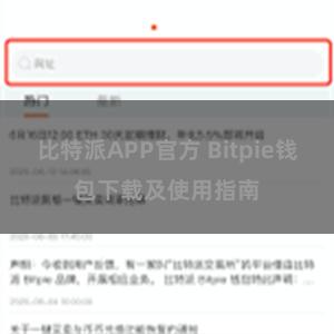 比特派APP官方 Bitpie钱包下载及使用指南