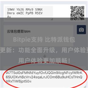 Bitpie支持 比特派钱包最新版本更新：功能全面升级，用户体验更加顺畅！