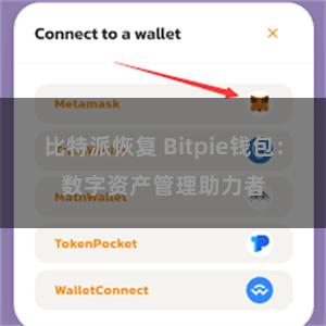 比特派恢复 Bitpie钱包：数字资产管理助力者