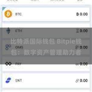 比特派国际钱包 Bitpie钱包：数字资产管理助力者