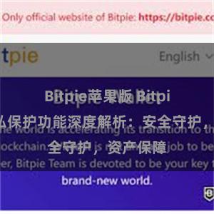 Bitpie苹果版 Bitpie钱包隐私保护功能深度解析：安全守护，资产保障