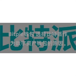 Bitpie钱包 选择比特派作为数字资产钱包的原因。