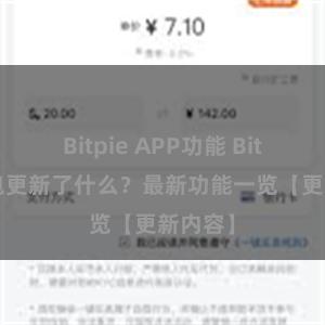 Bitpie APP功能 Bitpie钱包更新了什么？最新功能一览【更新内容】