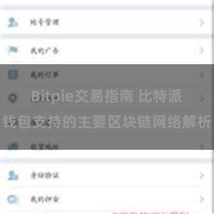 Bitpie交易指南 比特派钱包支持的主要区块链网络解析