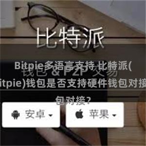 Bitpie多语言支持 比特派(Bitpie)钱包是否支持硬件钱包对接？