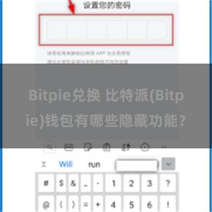 Bitpie兑换 比特派(Bitpie)钱包有哪些隐藏功能？