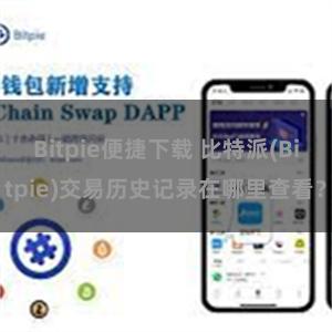 Bitpie便捷下载 比特派(Bitpie)交易历史记录在哪里查看？