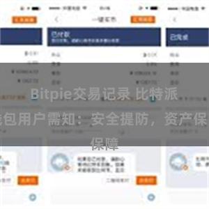 Bitpie交易记录 比特派钱包用户需知：安全提防，资产保障