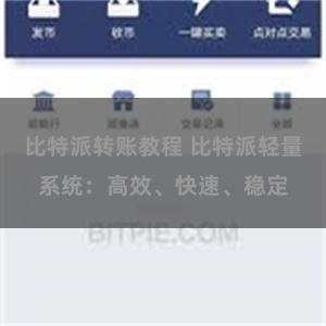 比特派转账教程 比特派轻量系统：高效、快速、稳定