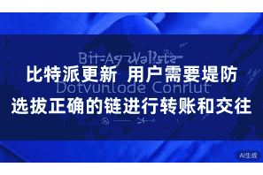 比特派更新  用户需要堤防选拔正确的链进行转账和交往